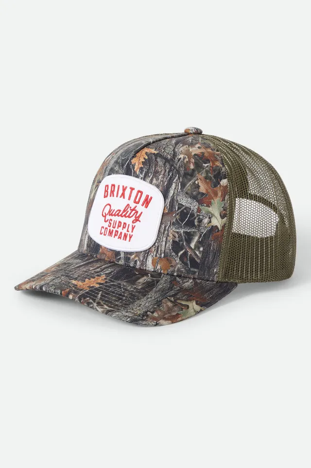brixton-hubal-netplus-trucker-cap-tree-camo-olive-mesh image 1