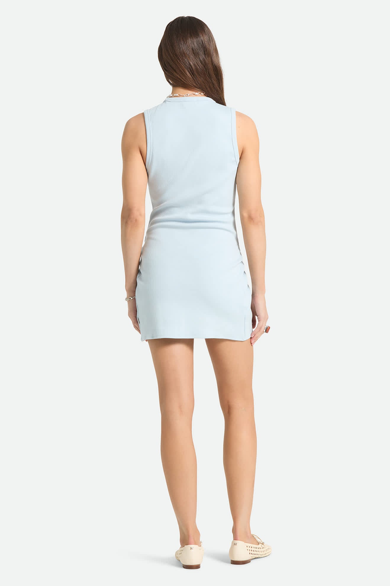 brixton-ribbed-cinch-mini-kleid-blue-aura-baumwolle image 3