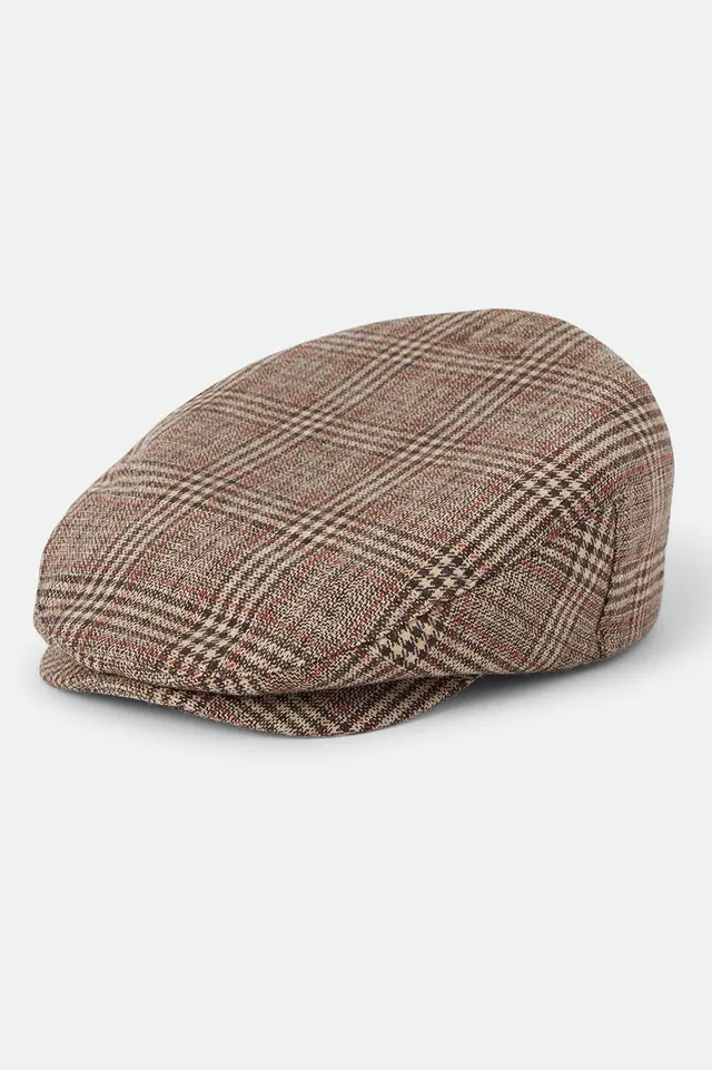 brixton-hooligan-flat-cap-brown-tan-red-plaid image 1