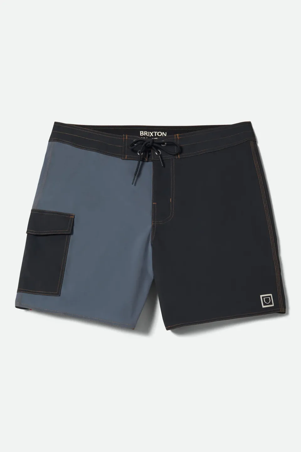 brixton-classic-trunk-17-boardshorts-schwarz-schnelltrocknend image 1