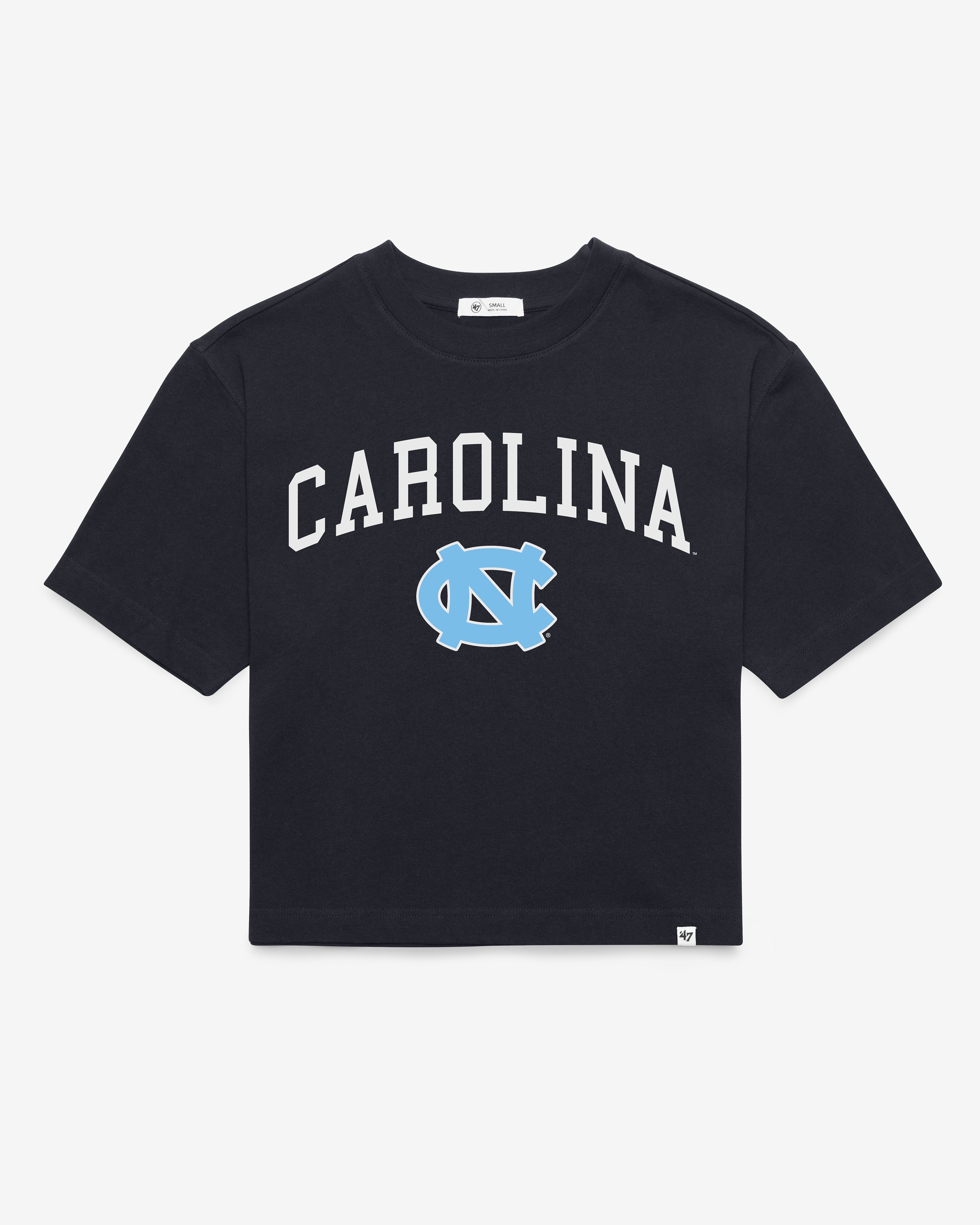47-brand-north-carolina-damen-t-shirt-navy-cropped-baumwolle image 1