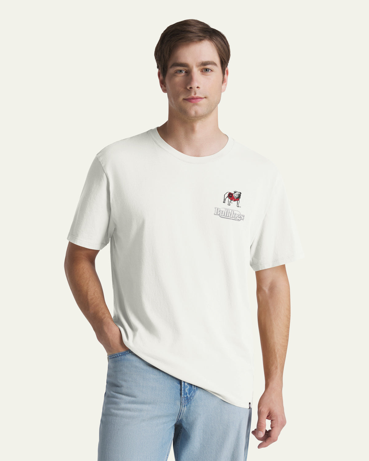 47-foundation-tee-georgia-bulldogs-oval-t-shirt-sandstone image 2