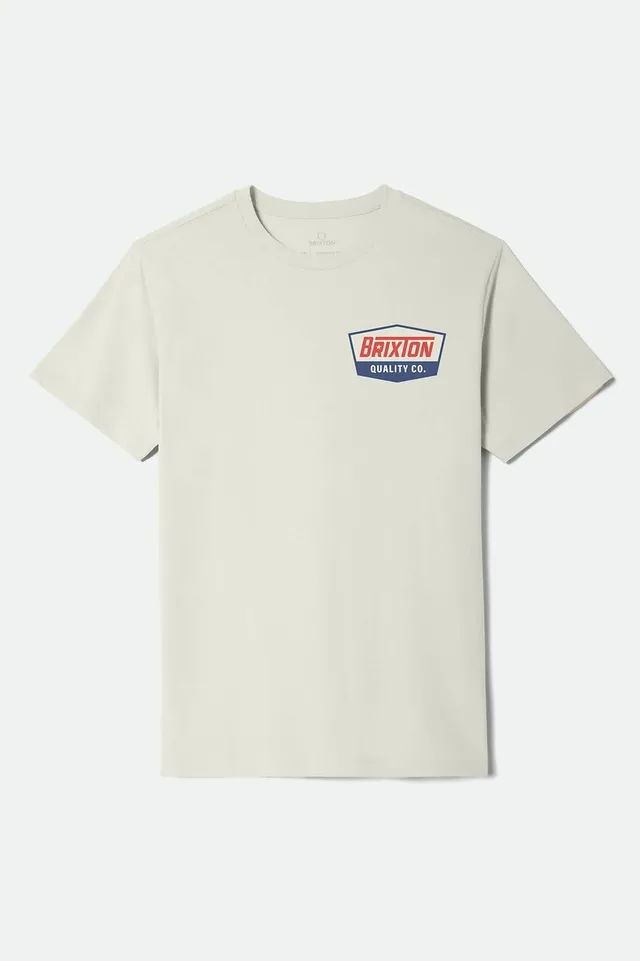 brixton-regal-star-t-shirt-herren-creme-navy-rot image 1