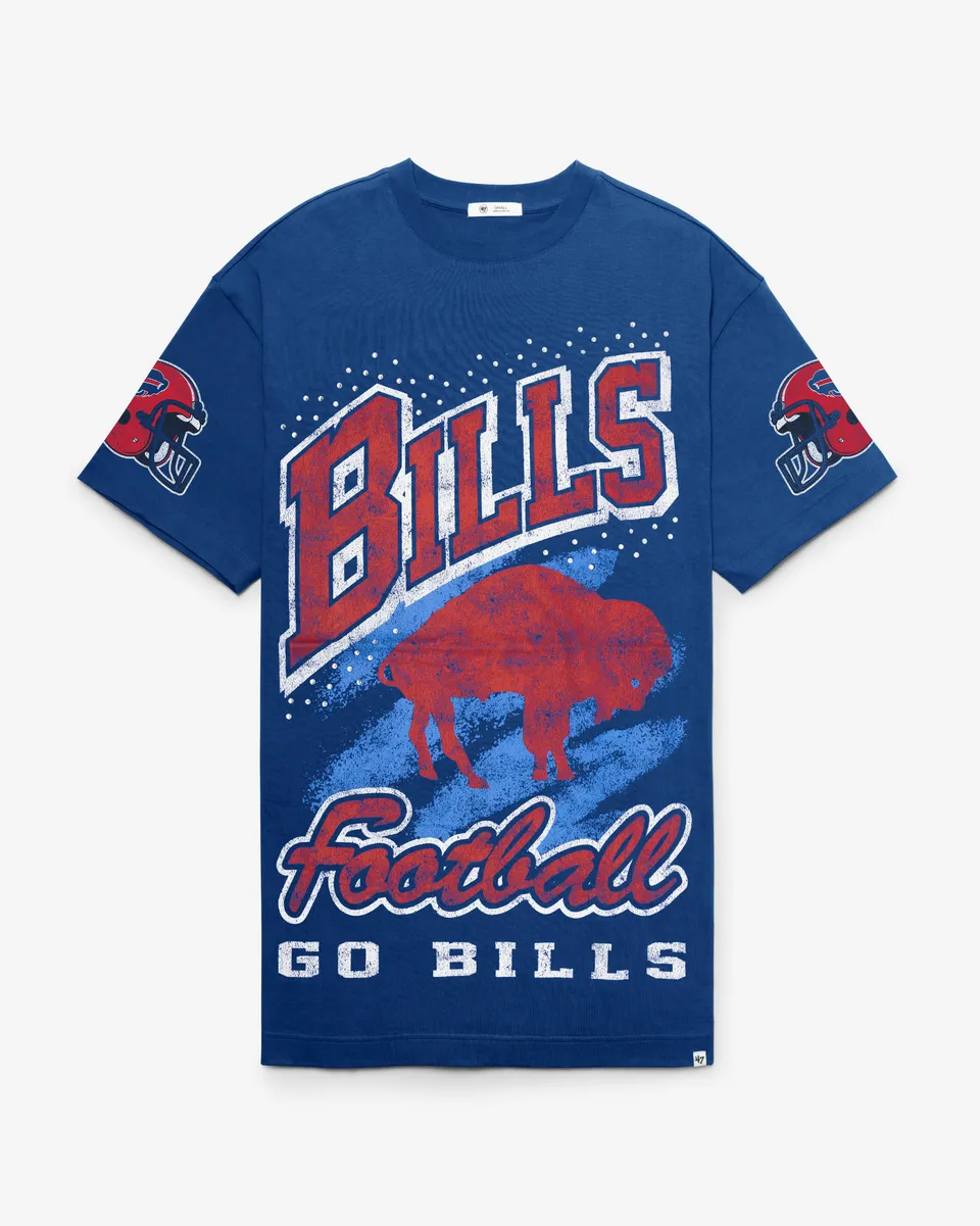 47-buffalo-bills-t-shirt-kleid-damen-royal-gemstone image 1