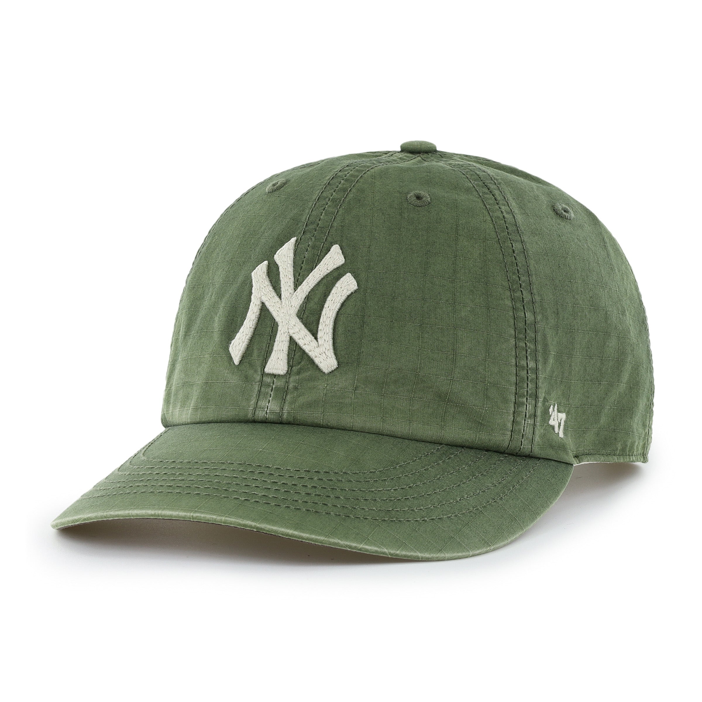 47-clean-up-round-visor-new-york-yankees-cap-sandalwood image 1