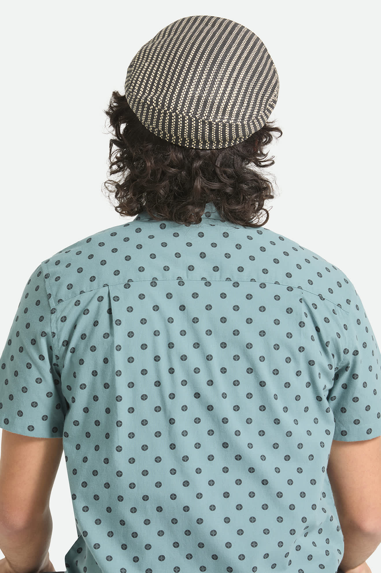 brixton-fiddler-fisherman-cap-stroh-schwarz image 4