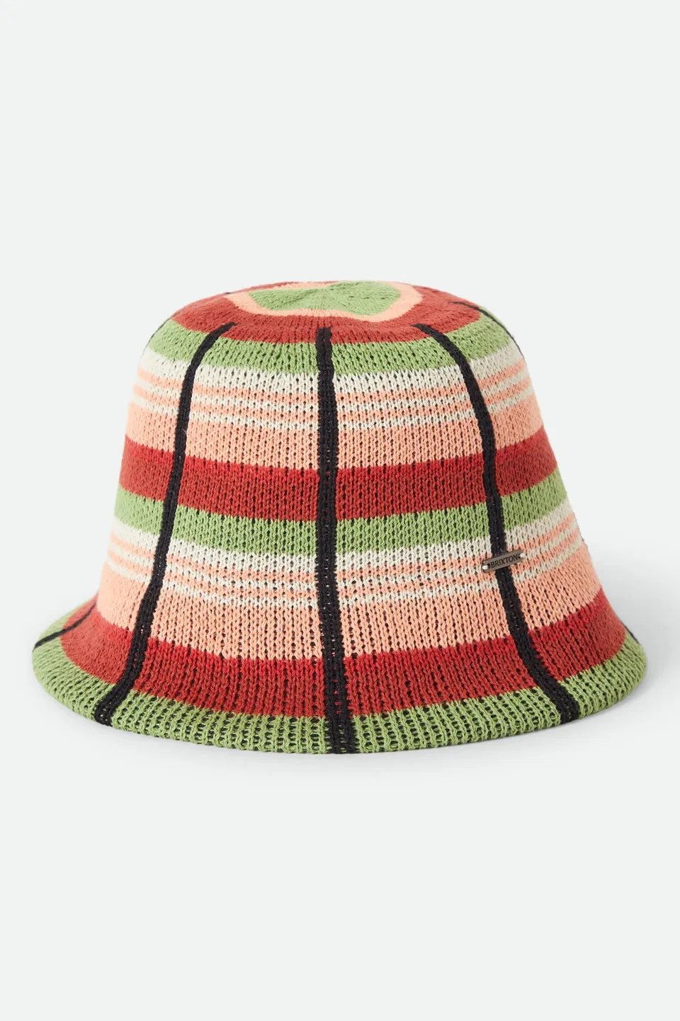 brixton-redding-knit-bucket-hut-peach-cobbler-multi-stripe-baumwolle image 1