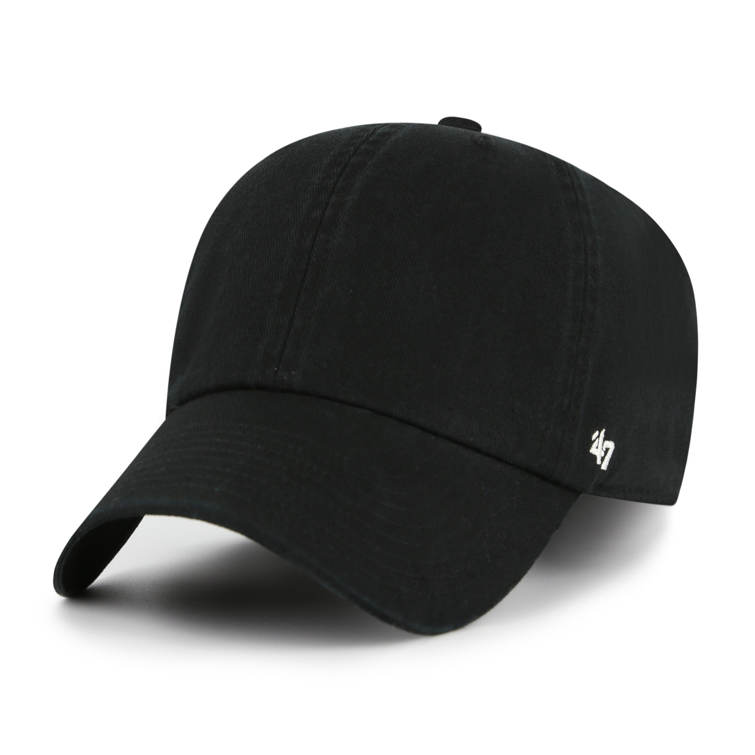 47-basics-clean-up-cap-black-osf-schlicht image 1