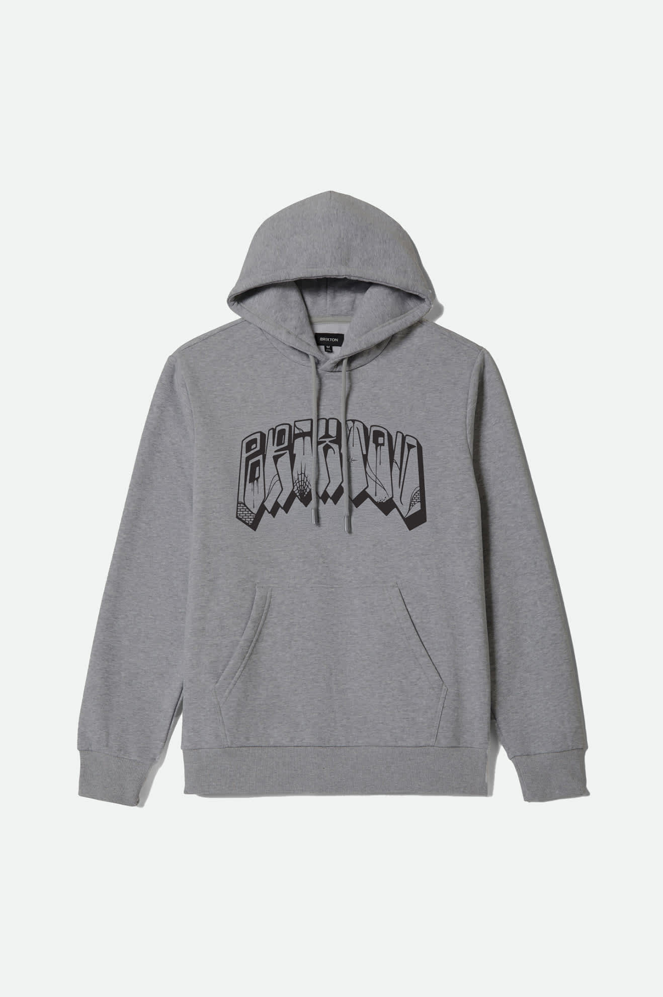 brixton-banded-hoodie-gunmetal-heather-herren-fleece image 1