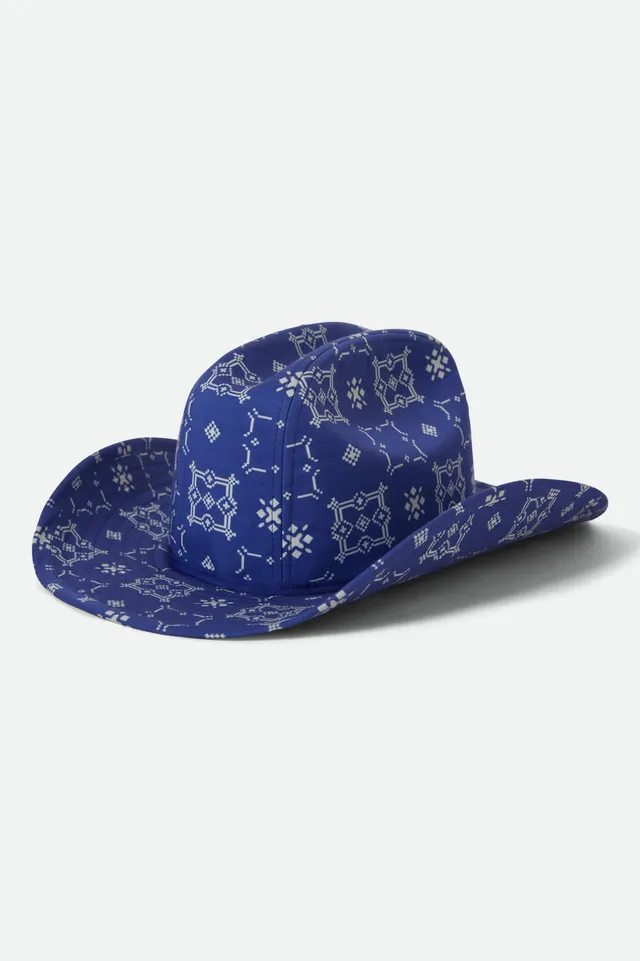 brixton-odessa-cowboyhut-sunrise-blue-white-baumwolle image 1