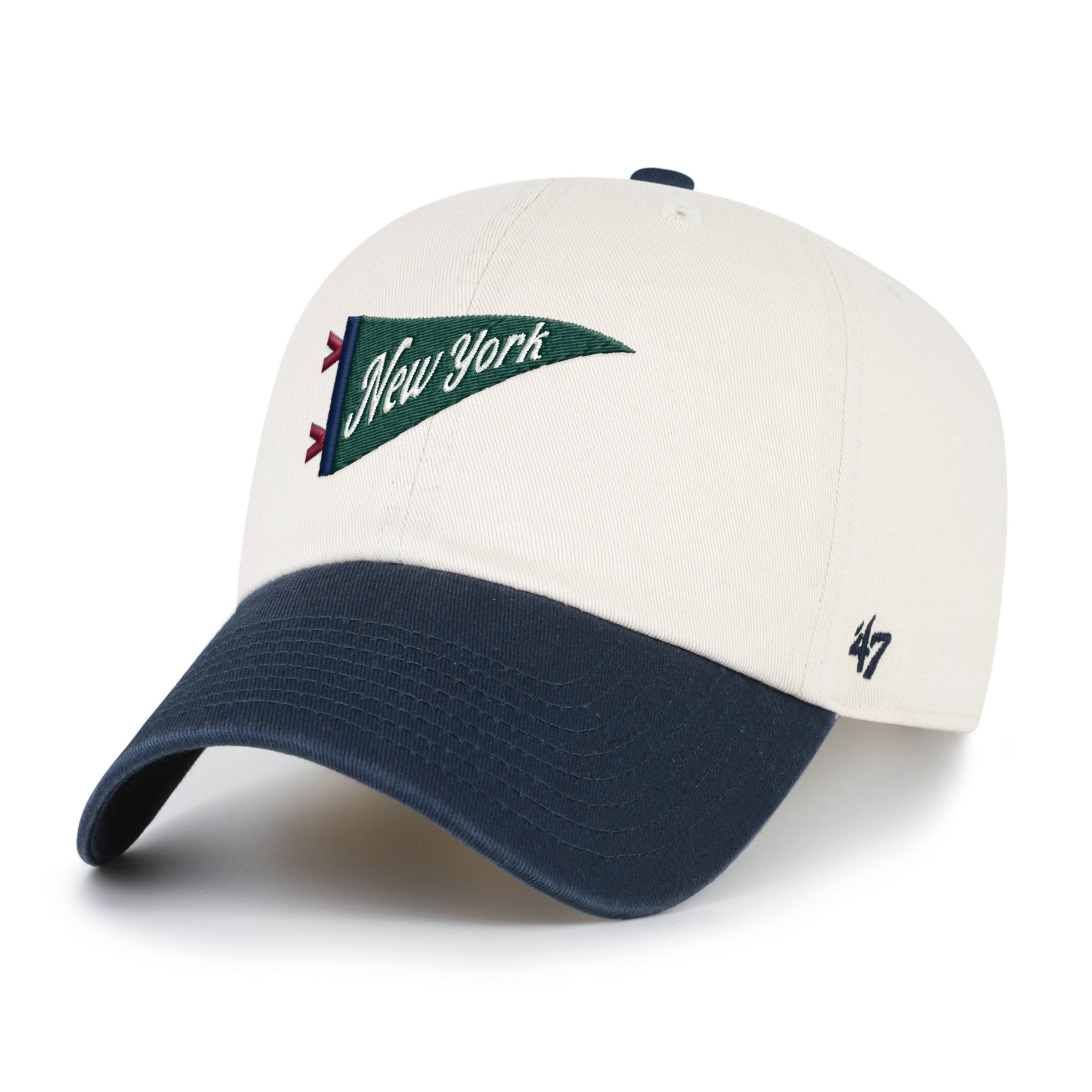 47-brand-clean-up-pennant-city-cap-yankees-sandstone-strapback image 3