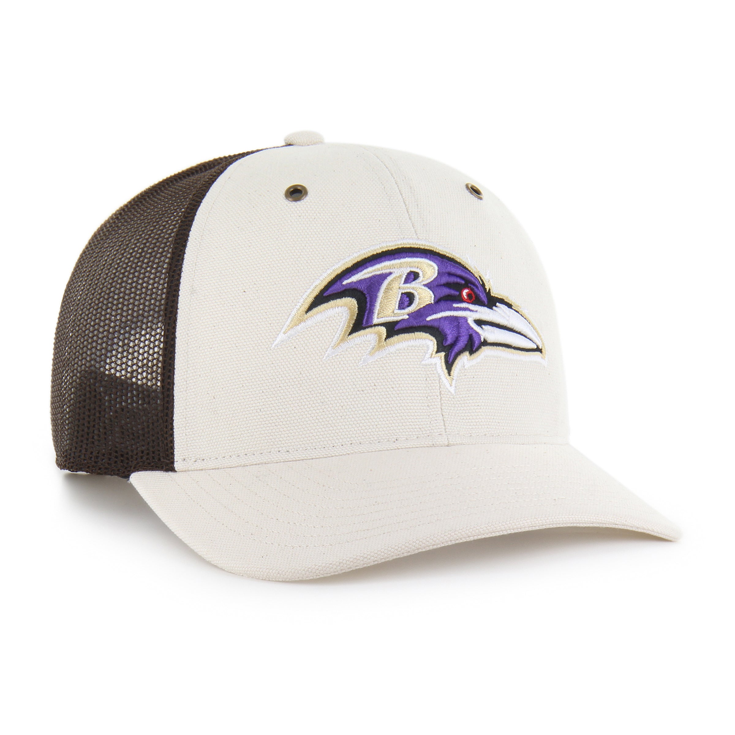 47-brand-baltimore-ravens-trucker-cap-natural-undyed image 4