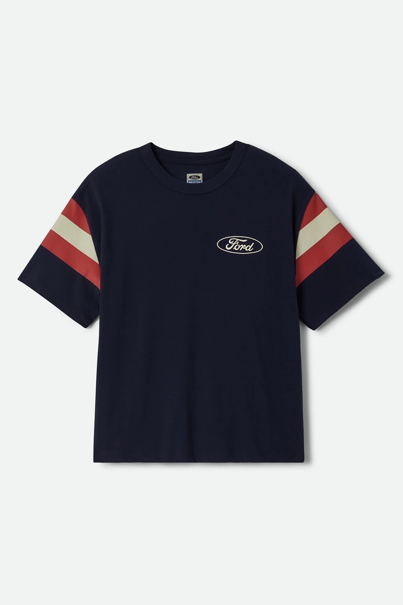 brixton-ford-built-tough-jersey-t-shirt-navy-baumwolle image 1