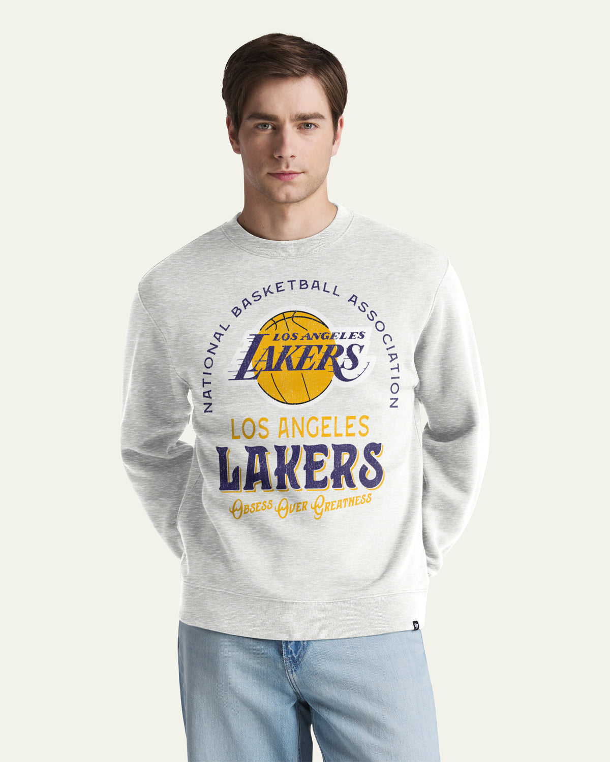 47-brand-los-angeles-lakers-everyday-sweatshirt-relay-grey image 1