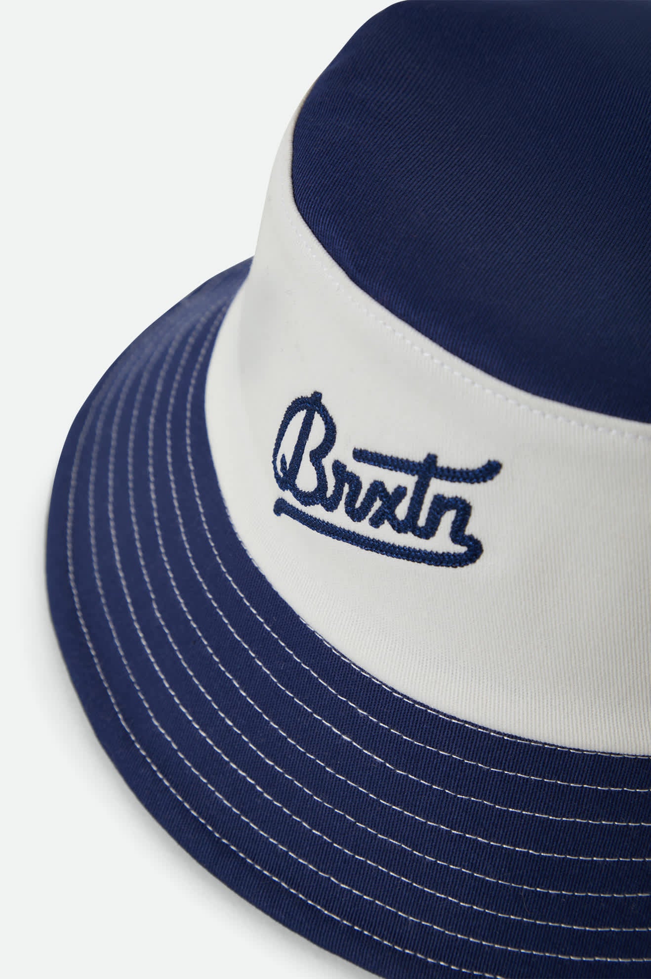 brixton-eldon-bucket-hat-midnight-blue-off-white image 3