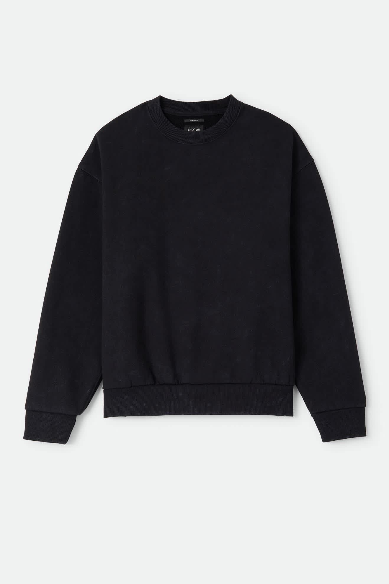brixton-baseline-crew-fleece-sweatshirt-schwarz image 1