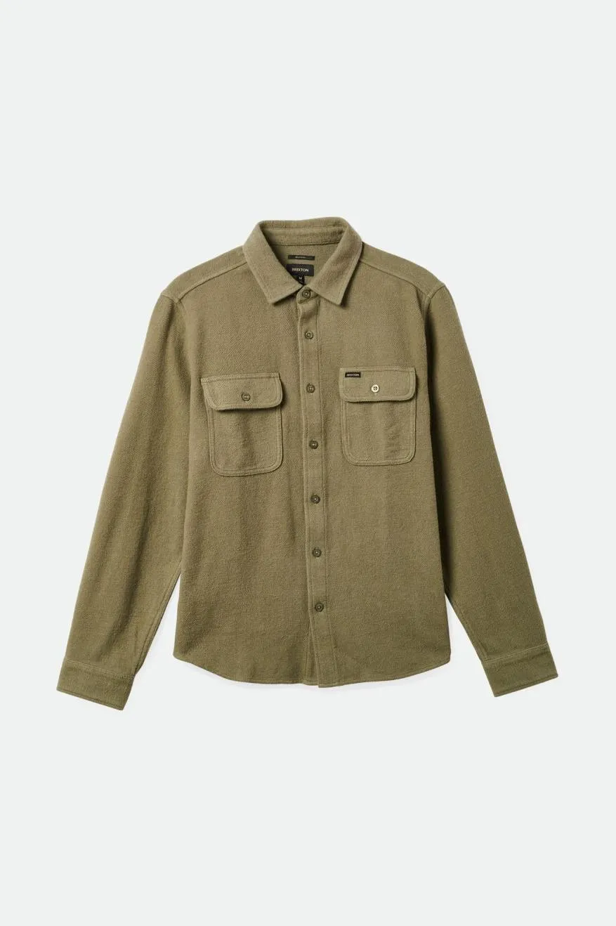 brixton-bowery-twill-overshirt-hemdjacke-olive-surplus image 1