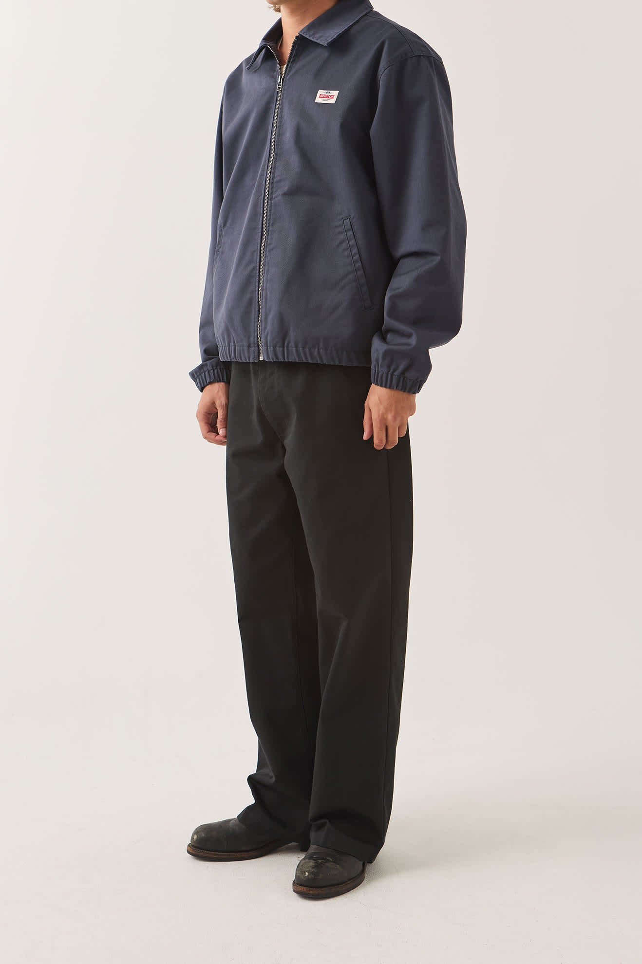 brixton-trademark-chino-pant-chinohose-schwarz-relaxed image 3