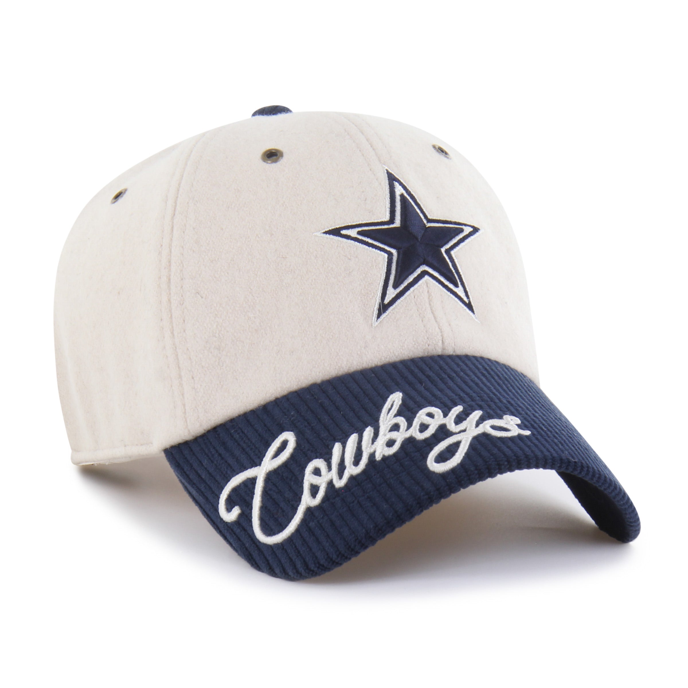 47-clean-up-cowboys-rope-script-two-tone-cap-natural-damen image 1