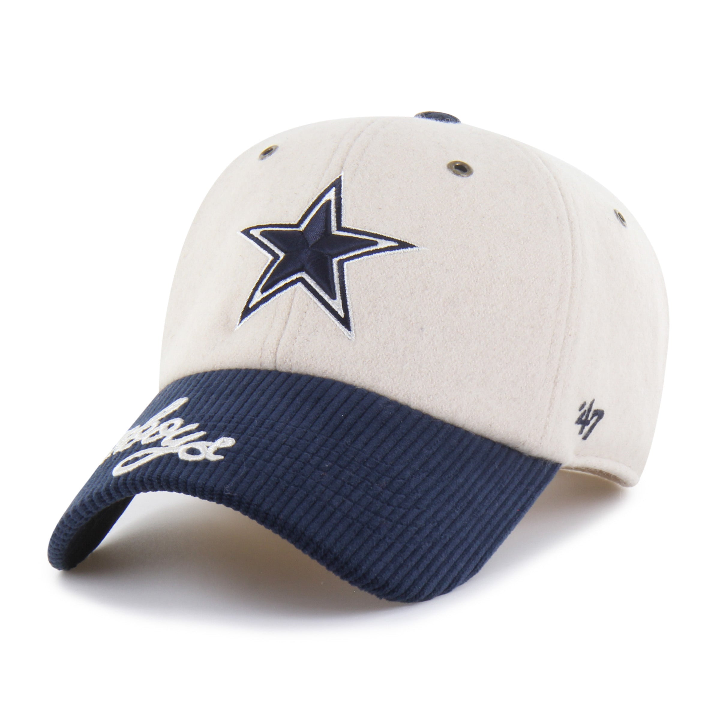 47-clean-up-cowboys-rope-script-two-tone-cap-natural-damen image 3