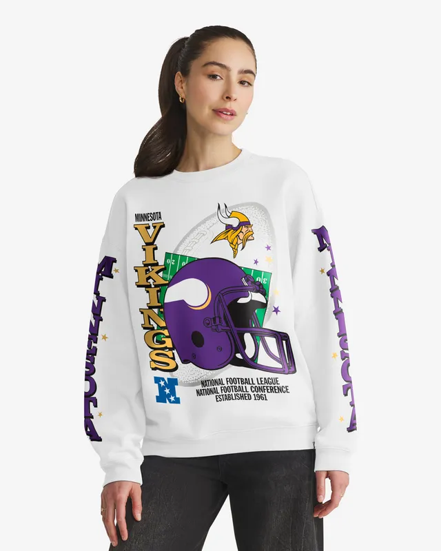 47-headline-vikings-oversized-crew-white-wash-damen image 1