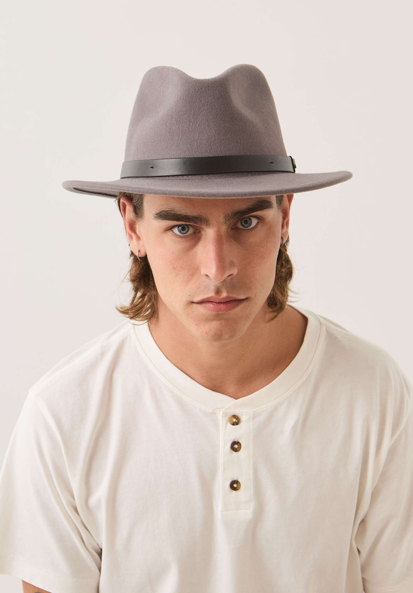 brixton-messer-fedora-grau-wollfilz-hut image 2