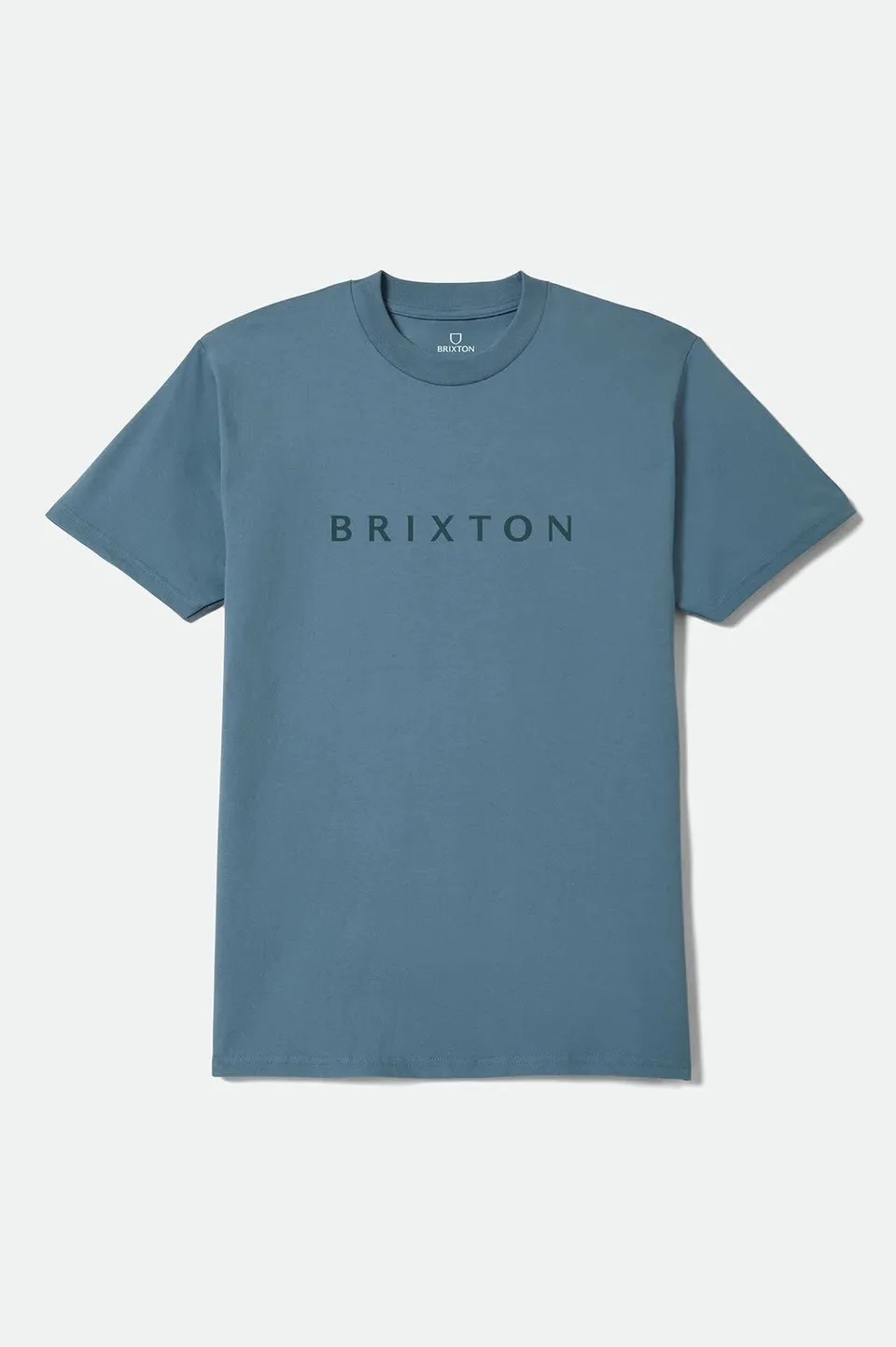 brixton-alpha-line-t-shirt-harbor-blue-herren image 1