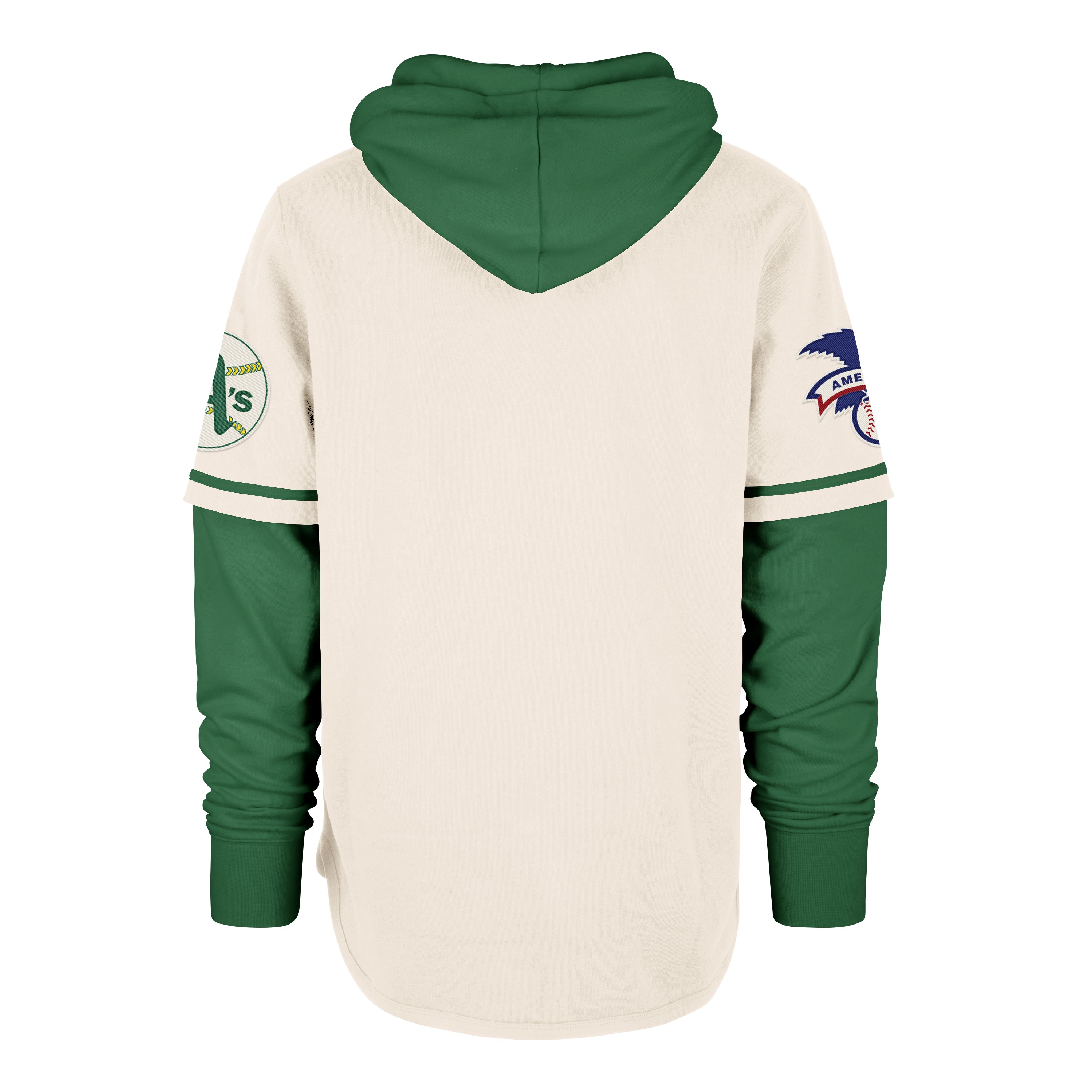 47-brand-shortstop-trifecta-athletics-hoodie-creme-baumwolle image 2