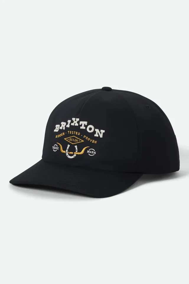 brixton-beekman-snapback-cap-schwarz-baumwolle-flat-bill image 1