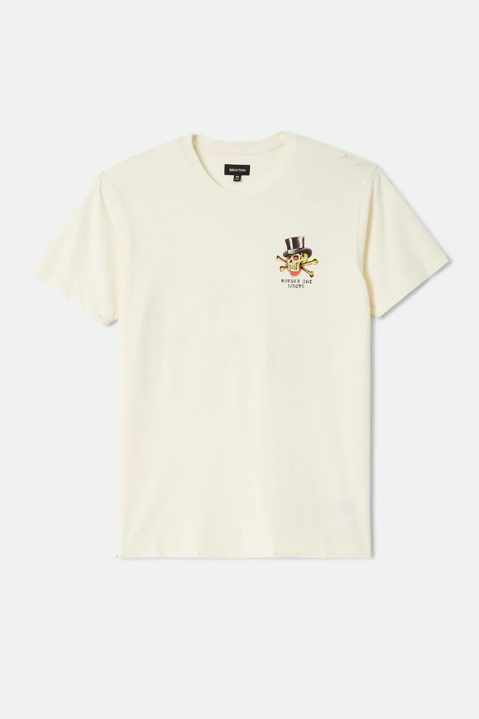 brixton-burger-she-wrote-standard-t-shirt-natural-grafik image 1