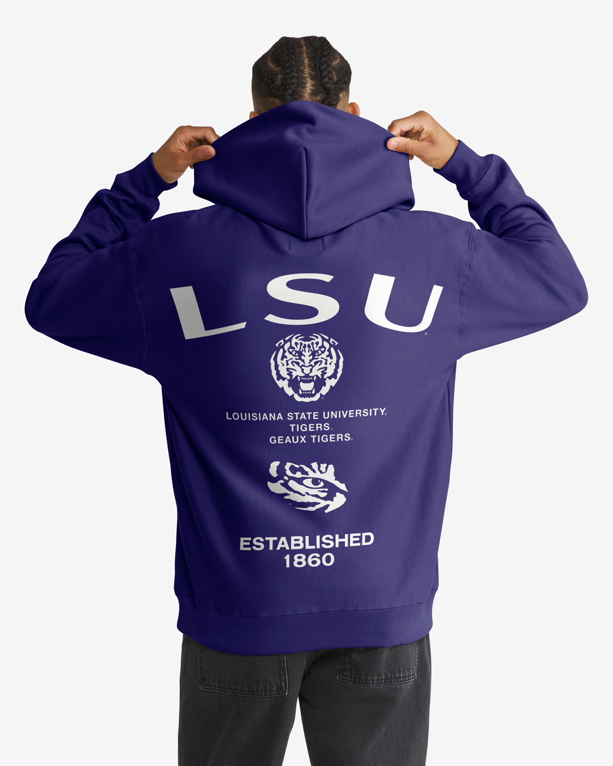 47-brand-foundation-constantine-hoodie-lsu-tigers-lila-herren image 1