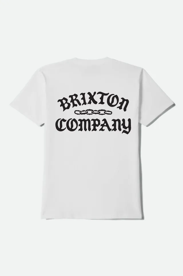 brixton-chains-kurzarm-t-shirt-white-baumwolle-print image 1