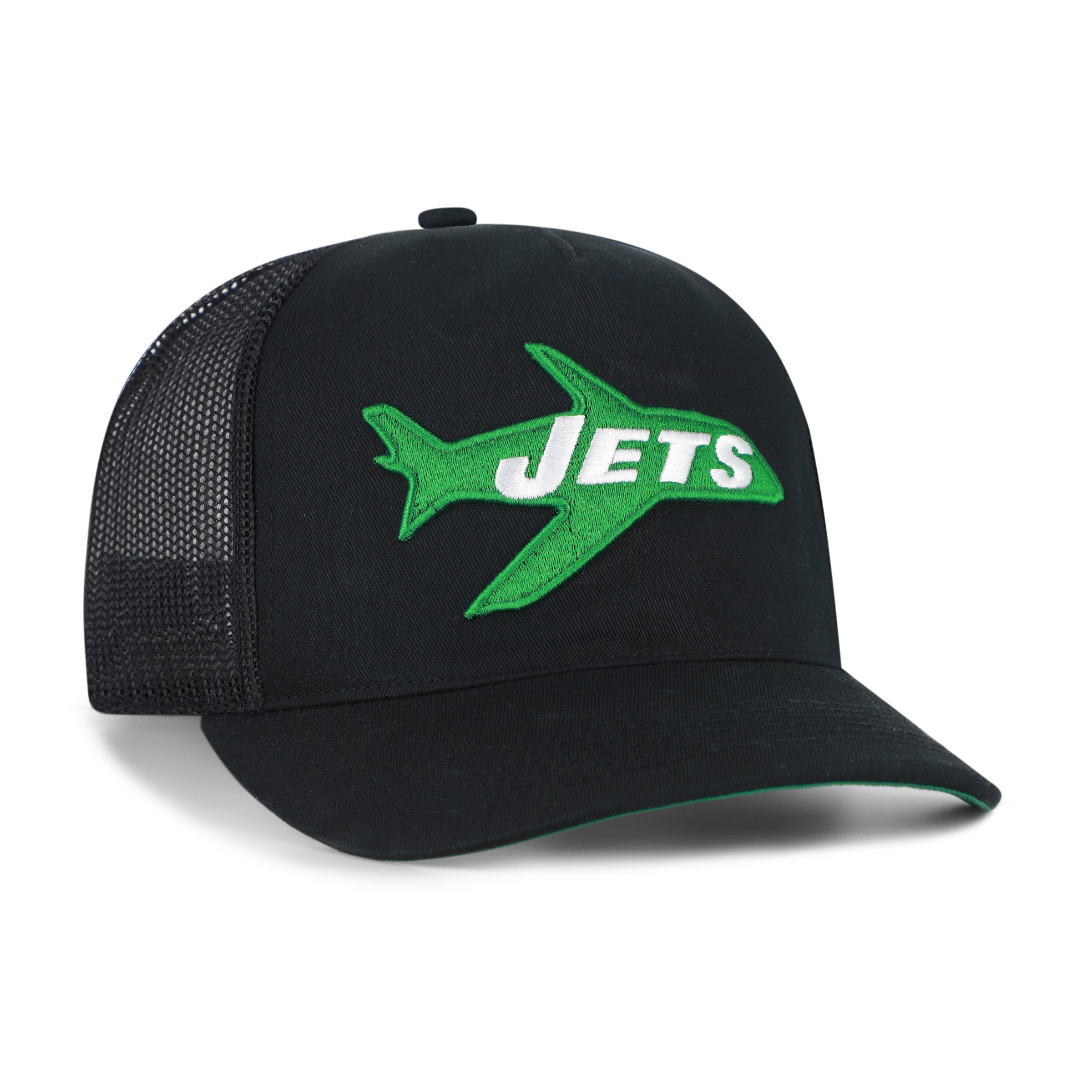 47-hitch-new-york-jets-cap-black-snapback-mesh image 3