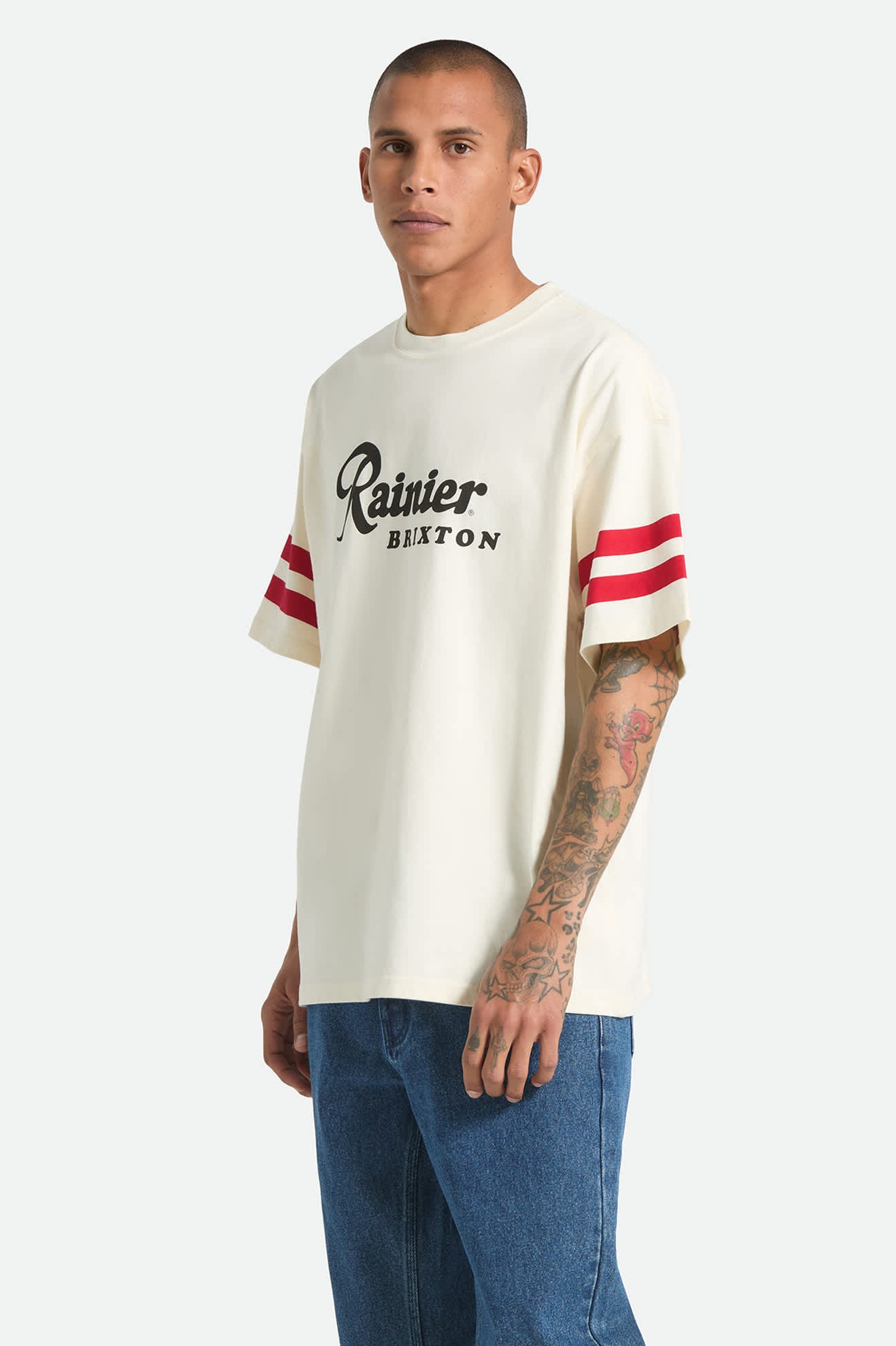 brixton-rainier-1878-oversized-t-shirt-natural-baumwolle image 3