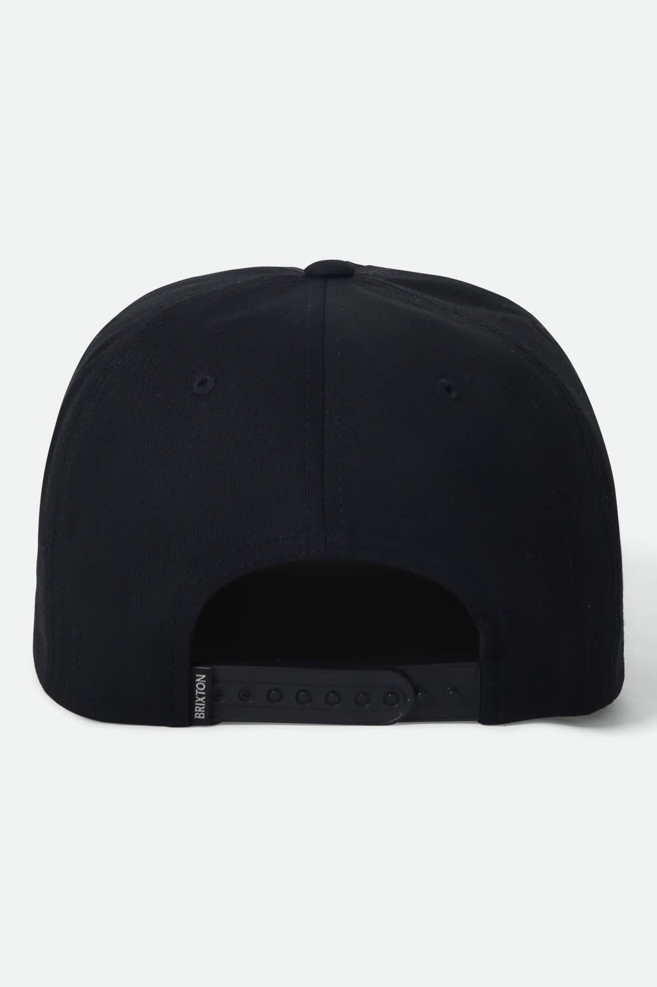 brixton-smile-always-snapback-cap-schwarz-flat-bill image 2
