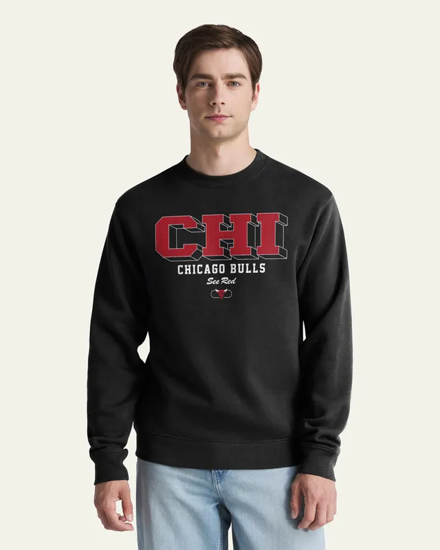 47-brand-headline-chicago-bulls-crew-schwarz-sweatshirt image 1
