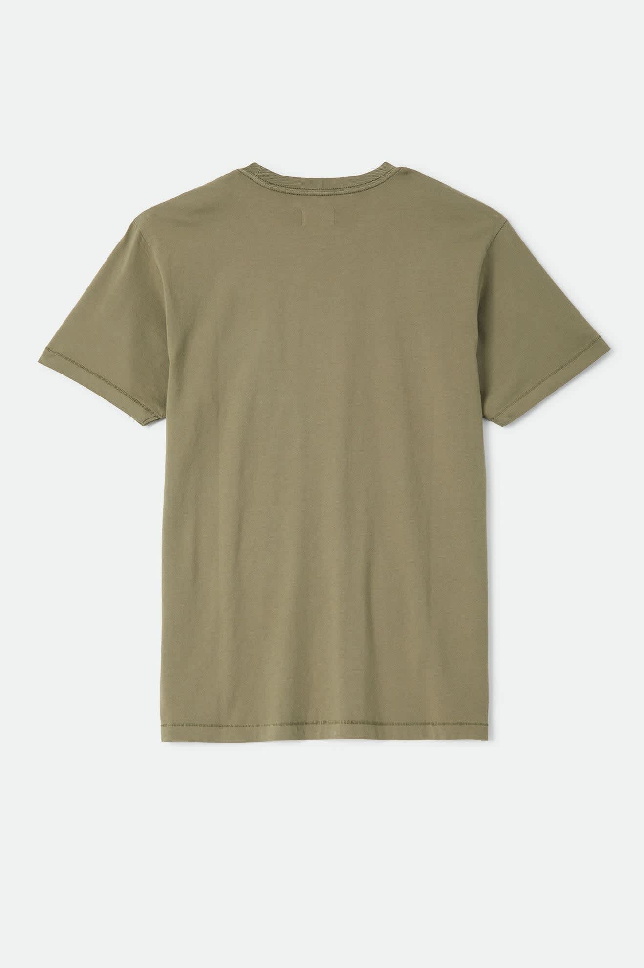 brixton-baseline-pocket-t-shirt-olive-surplus-baumwolle image 2