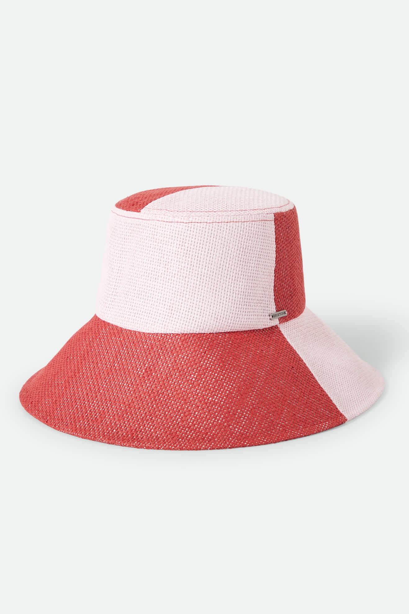 brixton-harmony-bucket-hat-silber-pink-strohhut-packbar image 1