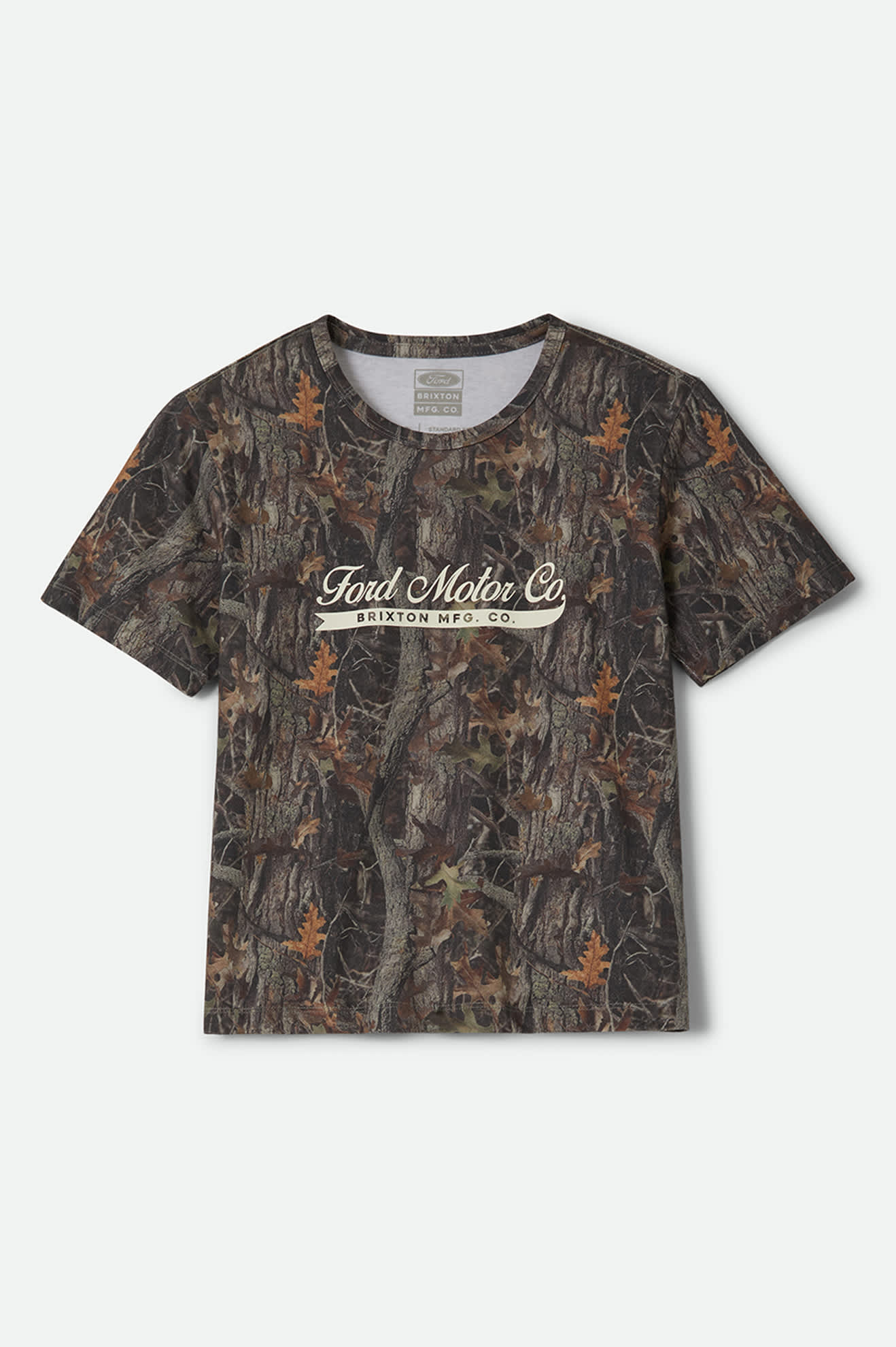 ford-x-brixton-t-shirt-boxwood-green-print-shirt-baumwolle image 2