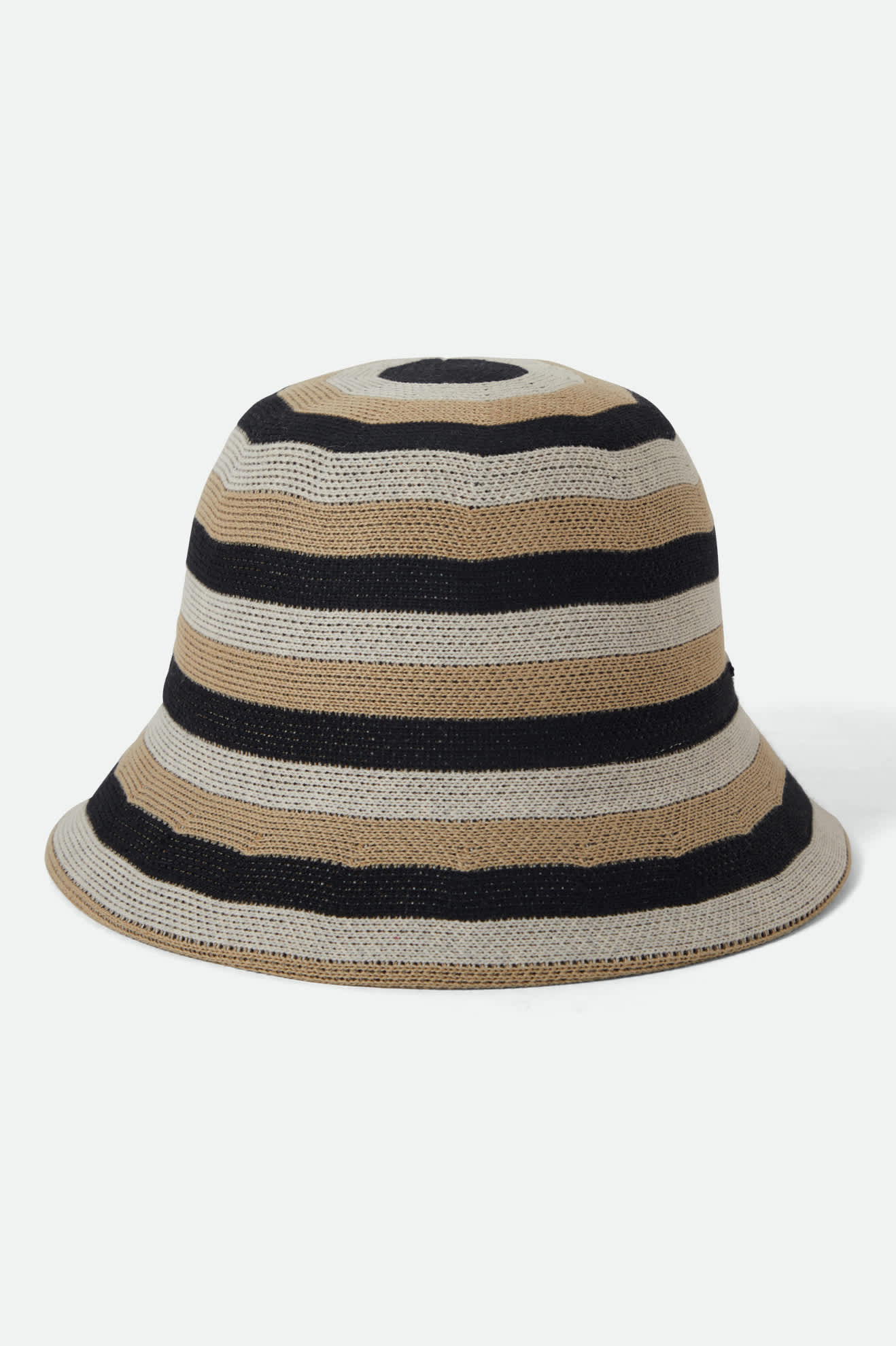 brixton-lisboa-bucket-hat-schwarz-sand-strick image 8