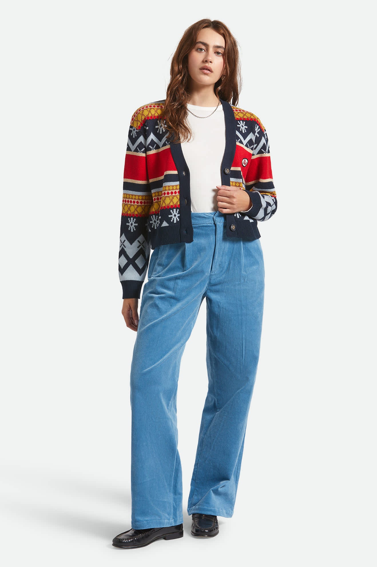 brixton-winter-racing-cardigan-multi-racing-stripe-baumwolle image 6