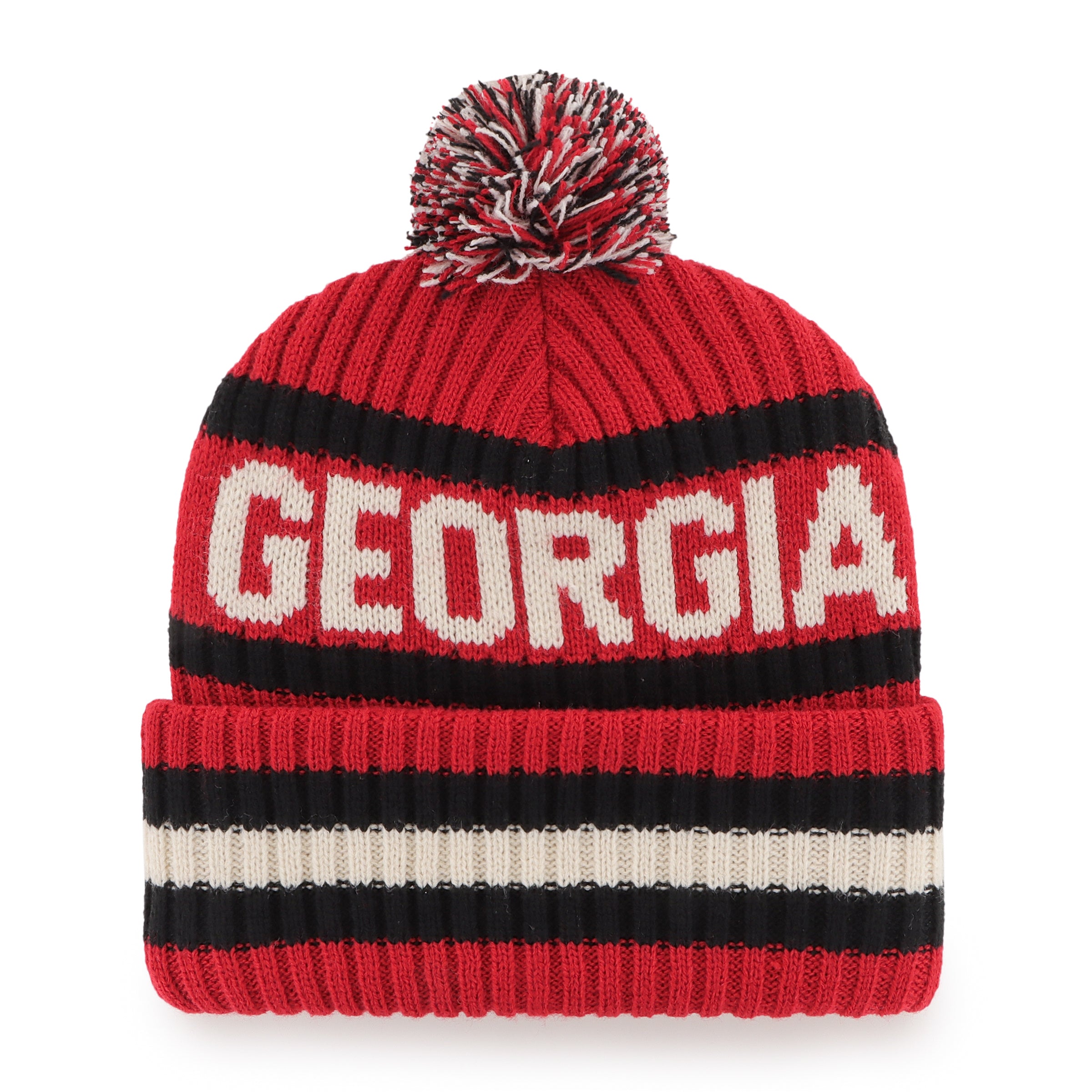 47-bering-georgia-bulldogs-cuff-knit-beanie-rot-acryl image 2