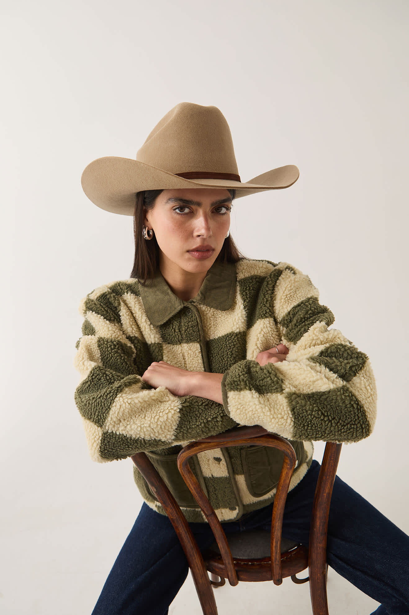 brixton-laredo-cowboy-hut-khaki-wollfilz-wasserabweisend image 3