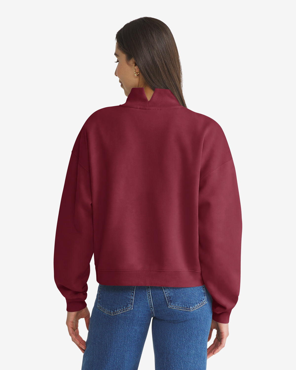 47-headline-crew-vantage-commanders-damen-pullover-cardinal image 2