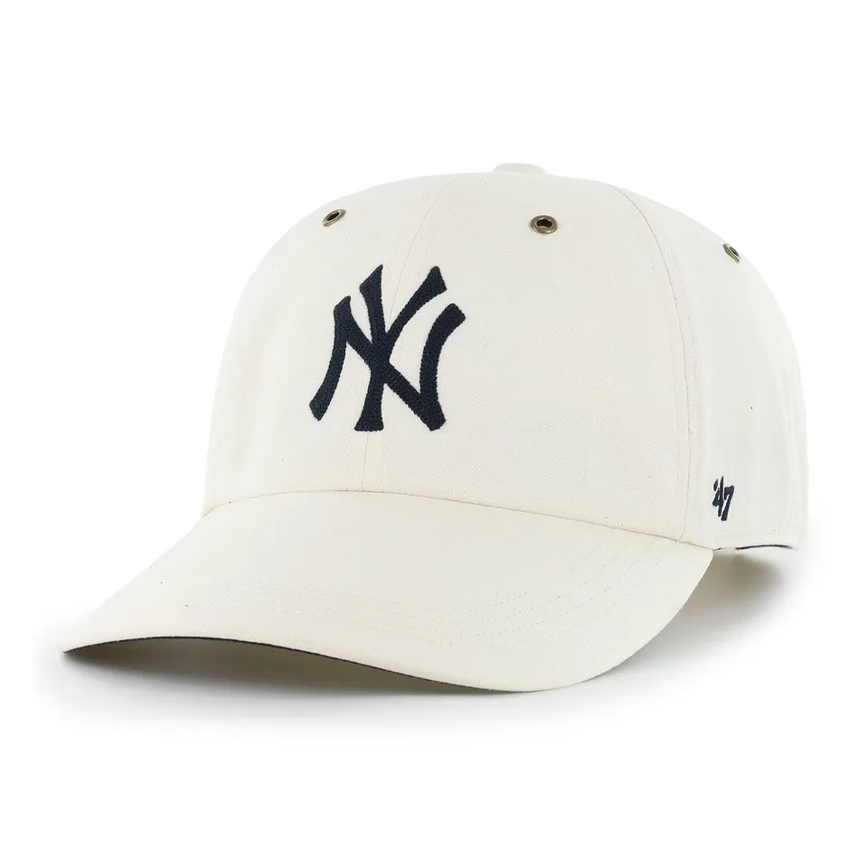 47-clean-up-new-york-yankees-long-visor-cap-natural image 1