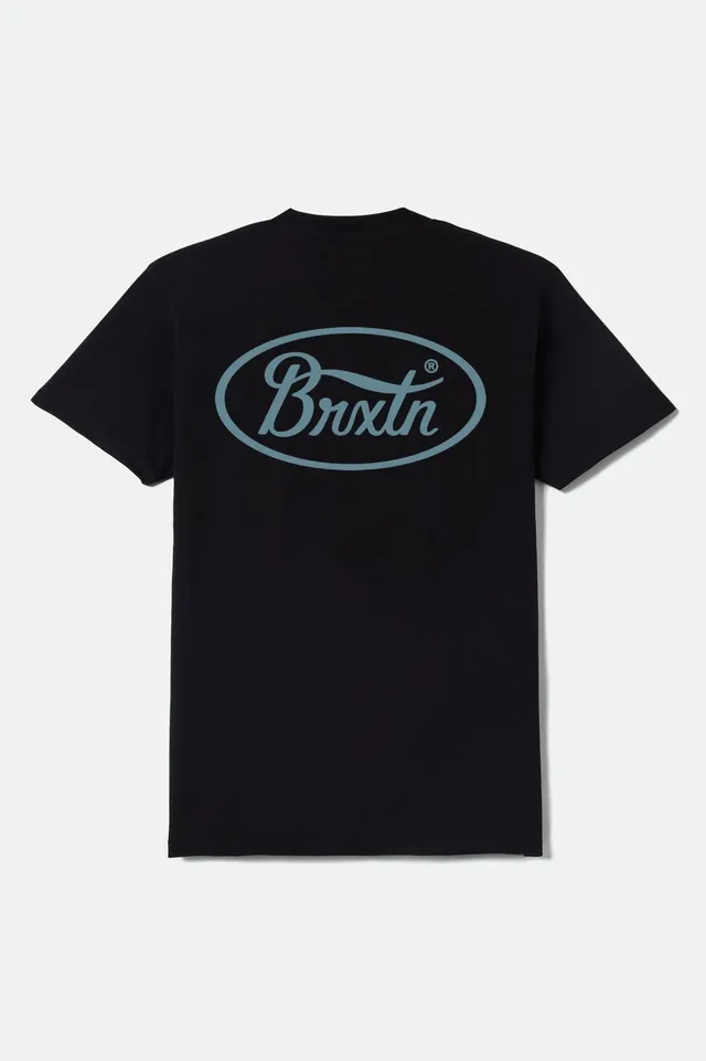 brixton-parsons-standard-t-shirt-herren-schwarz-baumwolle image 1