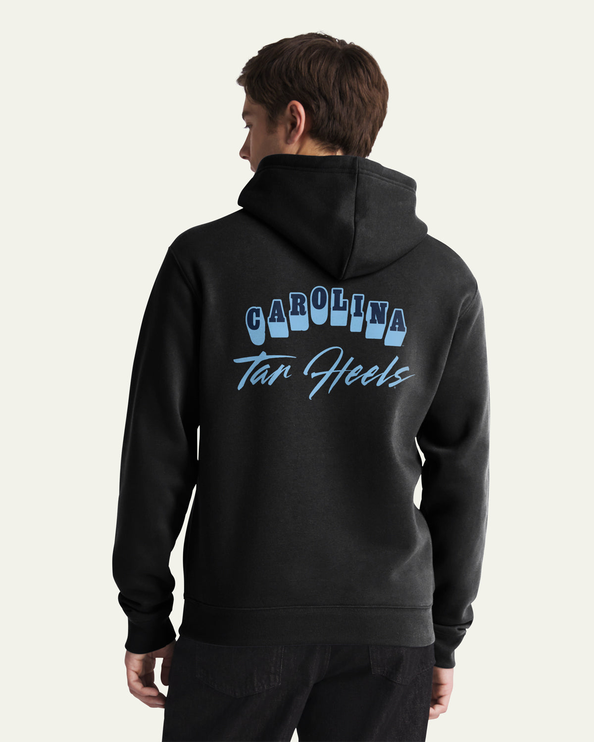 47-brand-headline-north-carolina-unc-hoodie-schwarz-baumwolle image 1
