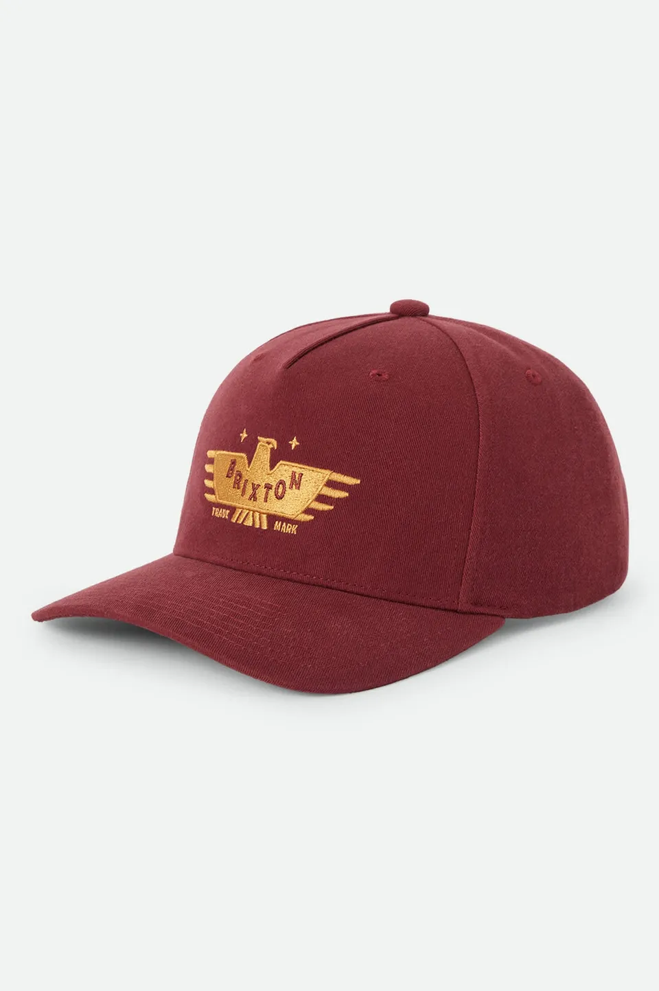 brixton-ewing-snapback-cap-brick-rot-baumwolle image 1