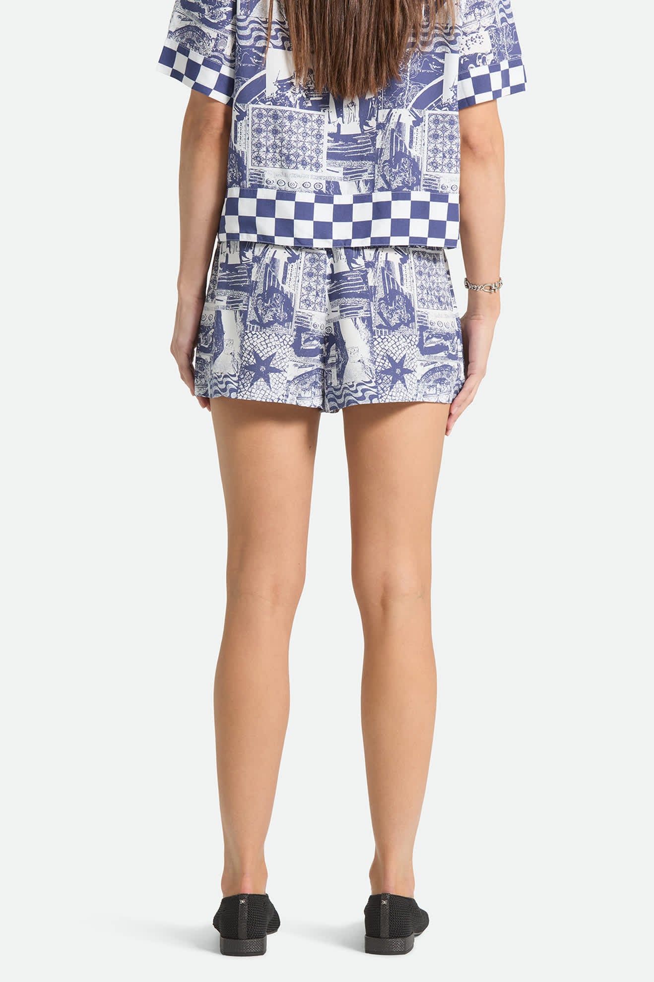 brixton-post-playa-e-waist-short-navy-white-collage-print image 4
