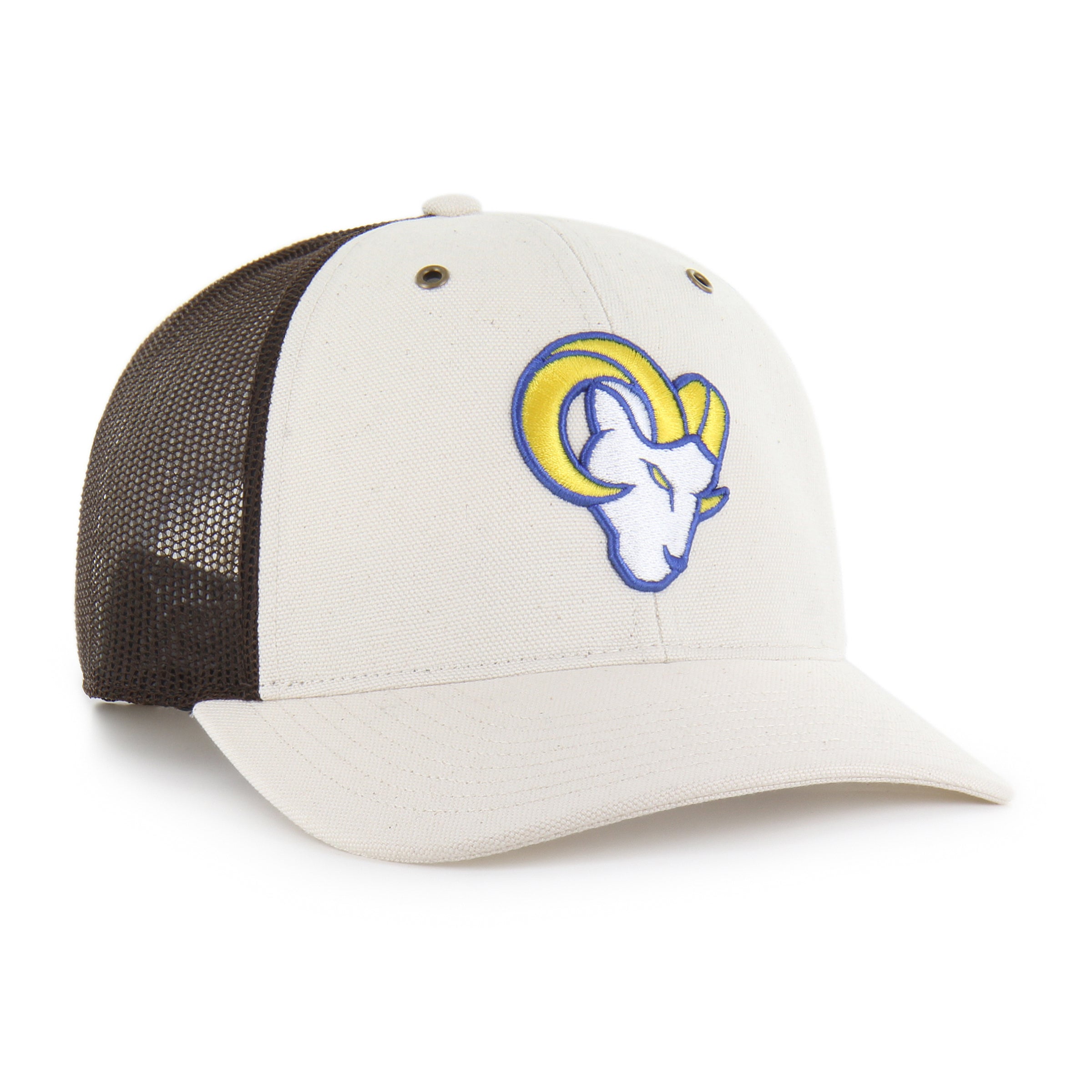 47-trucker-los-angeles-rams-carhartt-undyed-cap-natural-osf image 4